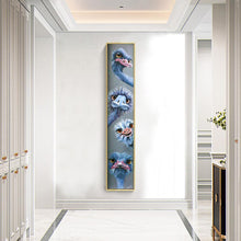 Charger l&#39;image dans la galerie, Autruche- (115 * 25cm) -Full Drill Round Drill Diamond Painting-PREORDER
