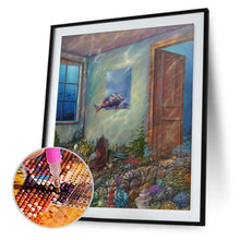 Charger l&#39;image dans la galerie, Animaux sous-marins - diamant rond complet - 30x40cm
