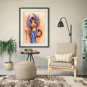 Tiger girl - diamant rond complet - 30x40cm