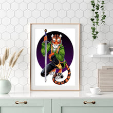 Charger l&#39;image dans la galerie, Tiger girl - diamant rond complet - 30x40cm
