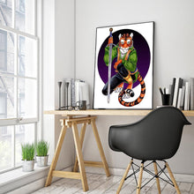 Charger l&#39;image dans la galerie, Tiger girl - diamant rond complet - 30x40cm
