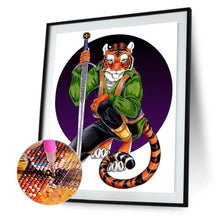 Charger l&#39;image dans la galerie, Tiger girl - diamant rond complet - 30x40cm
