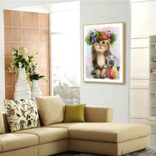 Charger l&#39;image dans la galerie, Souris de chat - diamant rond complet - 30x40cm
