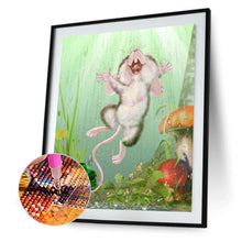 Charger l&#39;image dans la galerie, Souris heureuse - diamant rond complet - 30x40cm
