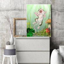 Charger l&#39;image dans la galerie, Souris heureuse - diamant rond complet - 30x40cm
