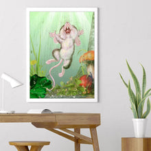 Charger l&#39;image dans la galerie, Souris heureuse - diamant rond complet - 30x40cm
