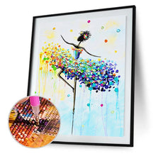 Charger l&#39;image dans la galerie, Fille de danse - diamant rond complet - 30x40cm
