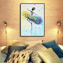 Charger l&#39;image dans la galerie, Fille de danse - diamant rond complet - 30x40cm
