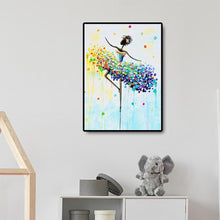 Charger l&#39;image dans la galerie, Fille de danse - diamant rond complet - 30x40cm
