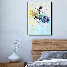 Charger l&#39;image dans la galerie, Fille de danse - diamant rond complet - 30x40cm
