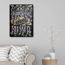 Charger l&#39;image dans la galerie, Lettre bénie - diamant rond complet - 30x40cm
