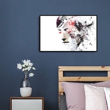 Charger l&#39;image dans la galerie, Travail manuel de fille abstrait - diamant rond complet - 40x30cm
