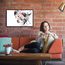 Charger l&#39;image dans la galerie, Travail manuel de fille abstrait - diamant rond complet - 40x30cm
