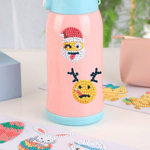 8pcs-Emoticons-Diamond Painting Autocollants
