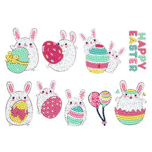 Charger l&#39;image dans la galerie, 8pcs-Rabbit-Diamond Painting Autocollants
