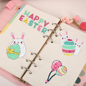 8pcs-Rabbit-Diamond Painting Autocollants