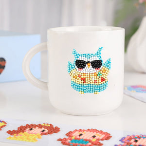 8pcs-Owl-Diamond Painting Autocollants