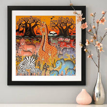 Charger l&#39;image dans la galerie, Girafe animal - diamant rond complet - 30x30cm
