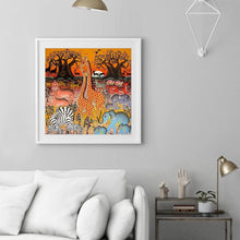 Charger l&#39;image dans la galerie, Girafe animal - diamant rond complet - 30x30cm
