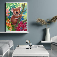 Charger l&#39;image dans la galerie, Koala mignon - diamant rond complet - 30x40cm

