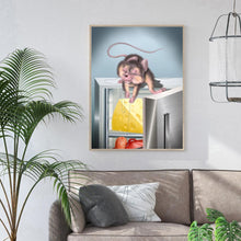 Charger l&#39;image dans la galerie, Animal de souris - diamant rond complet - 30x40cm
