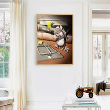 Charger l&#39;image dans la galerie, Animal de souris - diamant rond complet - 30x40cm
