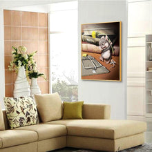 Charger l&#39;image dans la galerie, Animal de souris - diamant rond complet - 30x40cm
