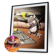 Charger l&#39;image dans la galerie, Animal de souris - diamant rond complet - 30x40cm
