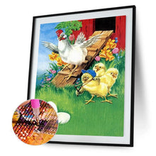 Charger l&#39;image dans la galerie, Poulet - diamant rond complet - 30x40cm
