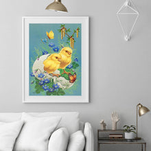 Charger l&#39;image dans la galerie, Poulet - diamant rond complet - 30x40cm
