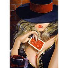 Charger l&#39;image dans la galerie, Femmes de beauté - diamant rond complet - 30x40cm
