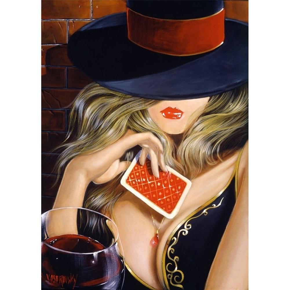 Femmes de beauté - diamant rond complet - 30x40cm