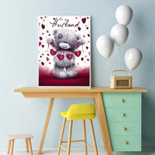 Charger l&#39;image dans la galerie, Ours - diamant rond complet - 30x40cm
