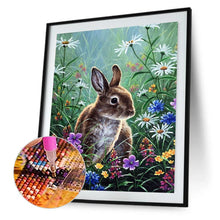 Charger l&#39;image dans la galerie, Lapin - diamant rond complet - 30x40cm
