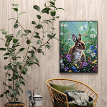 Charger l&#39;image dans la galerie, Lapin - diamant rond complet - 30x40cm
