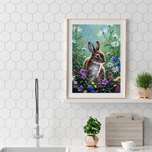 Charger l&#39;image dans la galerie, Lapin - diamant rond complet - 30x40cm
