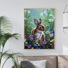 Charger l&#39;image dans la galerie, Lapin - diamant rond complet - 30x40cm
