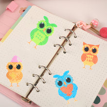 Charger l&#39;image dans la galerie, 8pcs-Owl-Diamond Painting Autocollants
