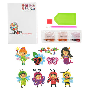 8pcs-Animal Kids-Diamond Painting Autocollants