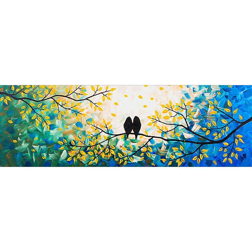 Oiseaux - peinture complète de diamant - 80x30cm