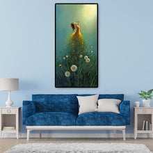 Charger l&#39;image dans la galerie, Fille de fée - peinture ronde complète de diamant - 85x45cm
