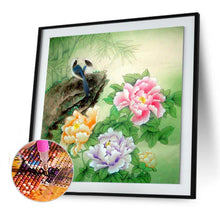Charger l&#39;image dans la galerie, Pivoine pour - diamant rond complet - 30x30cm
