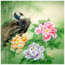 Charger l&#39;image dans la galerie, Pivoine pour - diamant rond complet - 30x30cm
