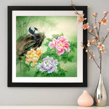 Charger l&#39;image dans la galerie, Pivoine pour - diamant rond complet - 30x30cm
