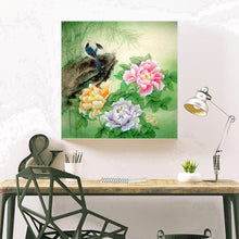 Charger l&#39;image dans la galerie, Pivoine pour - diamant rond complet - 30x30cm
