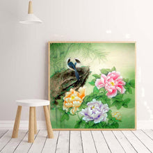 Charger l&#39;image dans la galerie, Pivoine pour - diamant rond complet - 30x30cm
