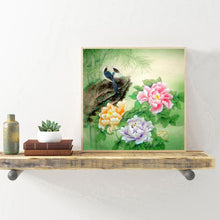 Charger l&#39;image dans la galerie, Pivoine pour - diamant rond complet - 30x30cm
