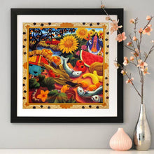 Charger l&#39;image dans la galerie, Poisson de dessin animé - diamant rond complet - 30x30cm
