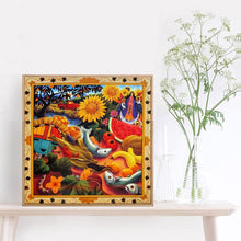 Charger l&#39;image dans la galerie, Poisson de dessin animé - diamant rond complet - 30x30cm
