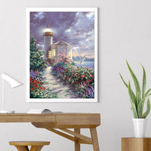 Charger l&#39;image dans la galerie, Phare - diamant rond complet - 30x40cm
